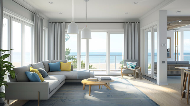 Seaside house living room