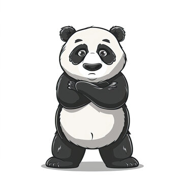 Panda Standing, Isolated Transparent Background Images