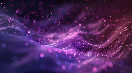 Fototapeta premium Starry Night Sky Background in Purple and Blue with Glowing Stars