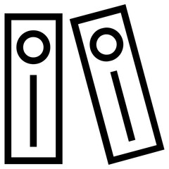 file folders icon, simple vector design