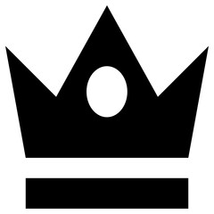 crown icon, simple vector design