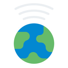 Earth Hour flat icon
