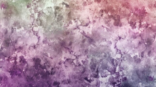 Grunge Background Texture in the Colors Lilac, Moss Green and Soft Coral created with Generative AI Technology