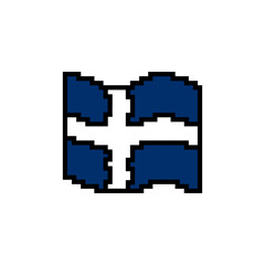 Fototapeta premium Pixel Art Finlandia Flag