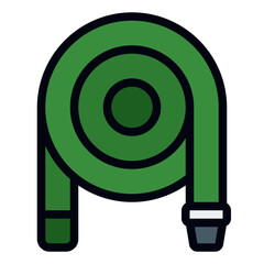 Water Hose filled line icon