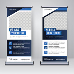 Corporate rollup or X banner design template	
