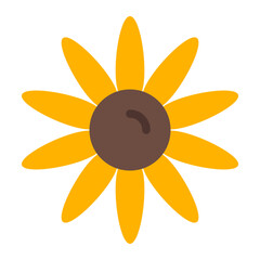 Sun Flower flat icon