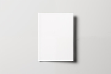 Blank empty A4 brochure or book, pad mockup on white background