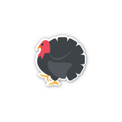 Turkey Icon. Emoji Vector. Colorful Icon. Icon Vector. Icon Design