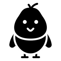 Chick glyph icon