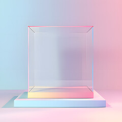 glass showcase. Generative AI