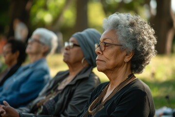 Senior Women's Outdoor Meditation Circle