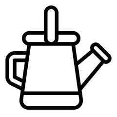 Fototapeta premium Watering Can line icon