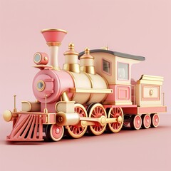 This dream vintage toy train is a collectors ticket to yesteryears charm 3d