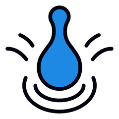 Obraz premium Water Scarcity line icon