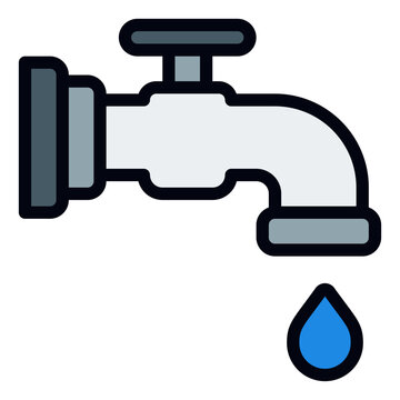 recommend clip art: Water Tank line icon