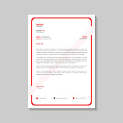 Professional letterhead template design