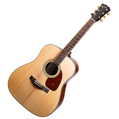3d illustration guitar red color clipping path