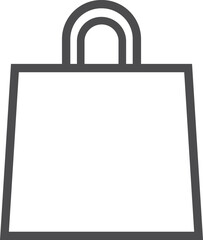 Shopping bag line icon. Store purchase symbol