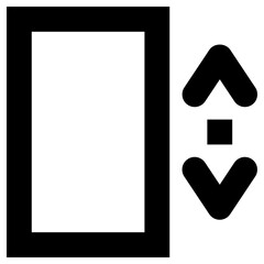 elevator icon, simple vector design