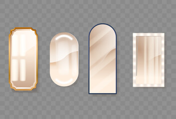 Home Mirrors, Oval, Rectangular And Arched Shapes, Interior Elements, Serve Functional And Aesthetic Purposes