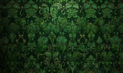 green background with pattern