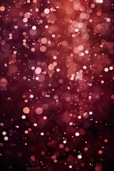 Fototapeten Burgundy christmas background with background dots, in the style of cosmic landscape © Zickert