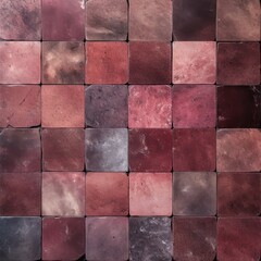 Burgundy marble tile tile colors stone look, in the style of mosaic pop art