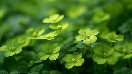 Green flowers.