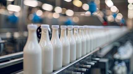 Milk yogurt packaging process technology wallpaper background