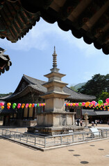 Bulguksa Temple was founded in 528 AD during the Silla Dynasty in the southeastern part of the Korean Peninsula.