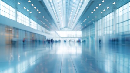Abstract blur Expo,Large room for the event 