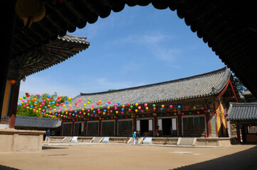 Bulguksa Temple was founded in 528 AD during the Silla Dynasty in the southeastern part of the Korean Peninsula.
