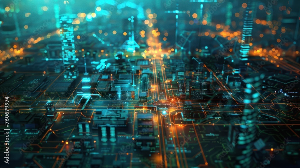 Poster AI controls systems in cyberspace such as electric grids. Emphasis on presenting cutting-edge technology and AI challenges 