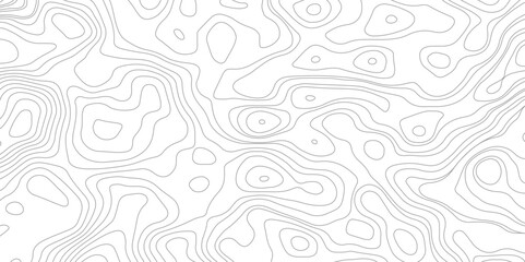 Topographic map patterns, topography line map. Vintage outdoors style. The black on white contours vector topography stylized height of the lines map.