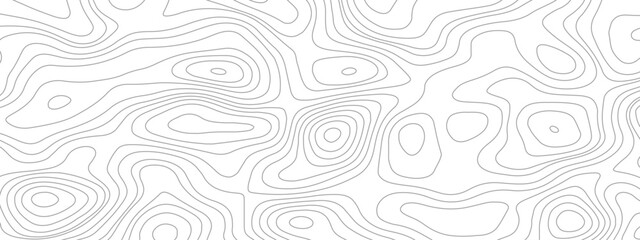 Topographic map patterns, topography line map. Vintage outdoors style. The black on white contours vector topography stylized height of the lines map.
