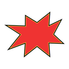 Explosion Shape Comic