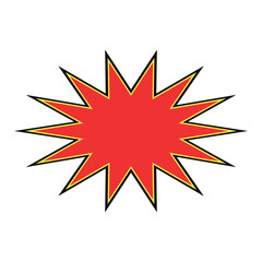 Explosion Shape Comic