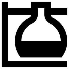 flask icon, simple vector design