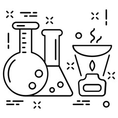 flask icon, simple vector design