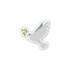 Dove Icon. Emoji Vector. Colorful Icon. Icon Vector. Icon Design