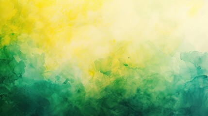  yellow and green watercolor background telephoto lens photorealistic  - obrazy, fototapety, plakaty