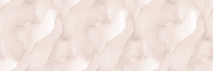 Beige Marble Texture. Pale Vector Granite. Light Rock Slate. Brown Water Color Marble Tile. Cream Abstract Watercolor. Brown Marble Background. Cream Alcohol Ink Watercolor. Vector Seamless Painting © Vera