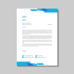 Modern business letterhead template design