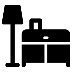 furniture icon, simple vector design
