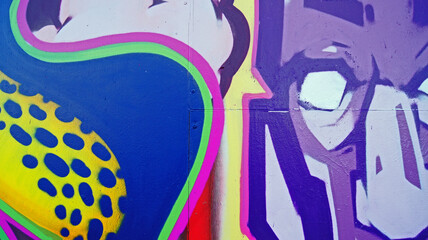 an urban grafitti snippet for abstract posters, wallpaper or as a screensaver

