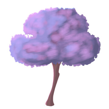 purple tree