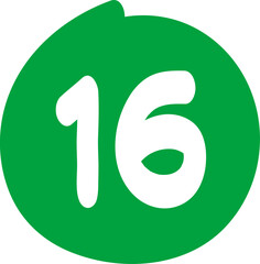 손으로 그린 영어 알파벳과 숫자들