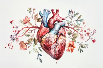 Ethereal watercolor bleeding heart illustration capturing the fragile beauty of love and nature intertwined