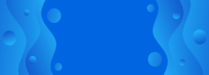 blue abstract banner background with liquid wave frame shape, modern, trendy vertical and horizontal banner design